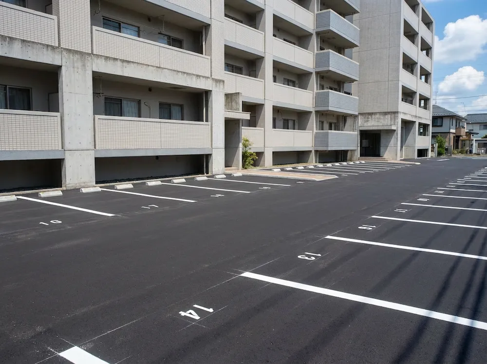 施工後のアスファルト