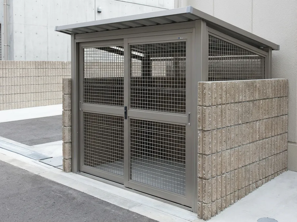 施工後のゴミ置き場